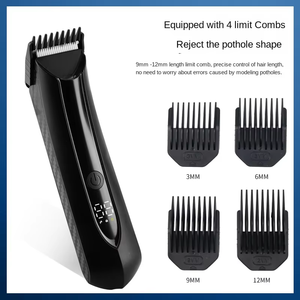 Recortadora de vello corporal para hombres, afeitadora de bolas con cuchilla de cerámica reemplazable, dispositivo de depilación de vello púbico e inguinal a prueba de agua, 600 mAh - Product Image 3