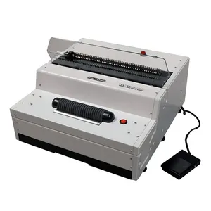 RTS SD600A Electric Semi-automatic small desktop Single Loop Wire Binding Machine Coil Hole Punching Spiral Binding Machine