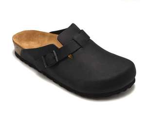 Borke in Tocks 2025 Signature Birk Couple, Zapatos de Cuero Genuino con Espuma EVA, Planos, Casuales, para Exteriores, Estilo Slip-on, Pantuflas de Media Punta para el Hogar - Product Image 5