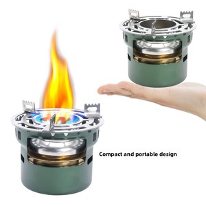 Nouvelle cuisinière à alcool portable d'extérieur <span class=keywords><strong>2</strong></span>-en-1 coupe-vent pour l'alpinisme, les voyages, les pique-niques et le <span class=keywords><strong>camping</strong></span> (pour faire bouillir de l'eau) - Product Image 2
