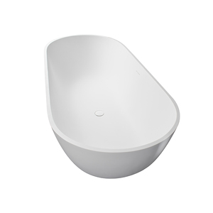 Maydon, fabricant de baignoires portables durables de 1750 mm, fournisseur de baignoires en surface solide pour salle de bain moderne, baignoire ronde - Product Image 4