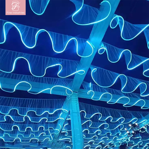 موجة متوهجة أدى أضواء الشريط أضواء الستار والستائر لمسرح الزفاف الأنيق على الطراز الكوري وديكور سقف الفندق - Product Image 1