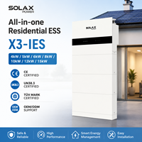 Système de stockage d'énergie à batterie LiFePO4 IP66 SolaX Solution solaire tout-en-un 8kW Prêt pour le VPP Onduleur de secours avec batterie intégrée