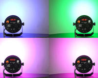 Nouvelle lampe LED Par Slim avec anneau LED 18x18W RGBWA UV 6-en-1, éclairage de scène DMX512 pour événements religieux, soirées DJ, bars et spectacles
