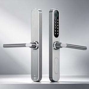 Serrure de portail battant en acier inoxydable 304, serrure à mortaise 92, serrure intelligente étroite automatique étanche, serrure intelligente étroite à double verrouillage latéral - Product Image 1