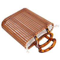 Sac à main pour femme en paille tressée fait main, grand cabas naturel
