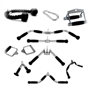 Barra de prensa en forma de v, accesorios de entrenamiento, equipo de <span class=keywords><strong>gimnasio</strong></span>, <span class=keywords><strong>kit</strong></span> de polea de tríceps para prensa de hombro, de lujo, duradero, venta al por mayor - Product Image 1