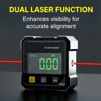 Inclinometer Digital Baru dengan Medan Magnet Kuat di Kedua Sisi dan Pengukuran Sudut Laser serta Kemiringan di Kedua Sisi.