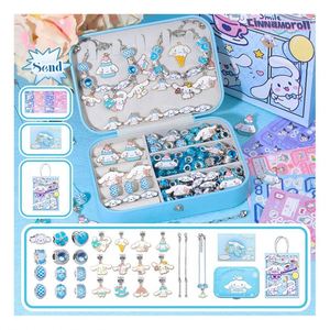 Women's Trendy Beaded <b>Bracelet</b> Set Custom <b>Name</b> Stainless Steel Birthstone Charms Double-Layer Jewelry Box Jewelry Making Toys - Product Image 1