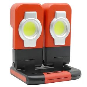 Rechargeable+Battery hybrid power, 1500lm 4 Light Modes, IPX4 Waterproof, rotated, foldable, Magnetic led work light for car