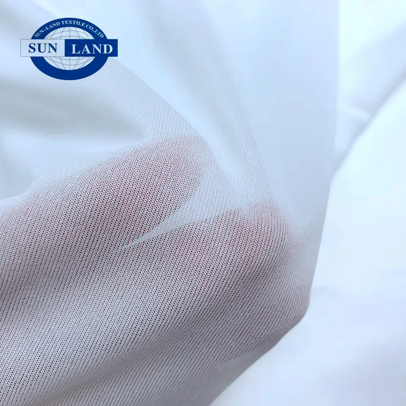 Pakan Rajutan Lapisan Bahan Ringan 50D 100% Polyester Fabric Single Jersey
