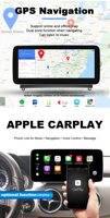 Autoradio portable Android 24,6'' à double écran pour Benz Classe B W246 NTG4.5 5.0 2011-2019 Navigation GPS Lecteur multimédia RHD