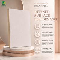 Panneau MDF mélaminé Jinbase 18 mm, rose champagne mat E0 1220x2440 mm, panneau de fibres à densité moyenne mélaminé pour meubles