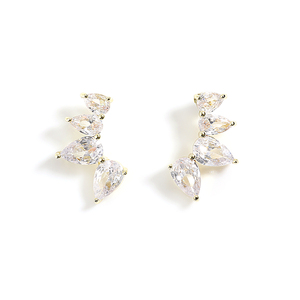 Lakol EP6053 Boucles d'oreilles à tige épaisse en zircon pour femmes et filles - Product Image 1