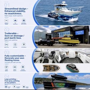 Barco de Pesca de Aluminio de Alta Resistencia de 9m, Totalmente Soldado, Modelo Allsea Lion, con Diseño Espacioso, para Entretenimiento Costero - Product Image 6