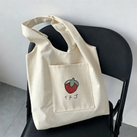Sac fourre-tout en toile écologique en gros sans fermeture éclair, poche avant, impression personnalisée, sac de shopping publicitaire en toile