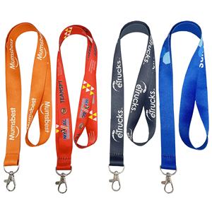 Cordon en polyester imprimé personnalisé promotionnel de sublimation vierge en gros d'usine avec échantillon gratuit de logo - Product Image 2