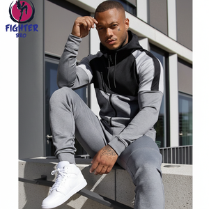 Ensemble sweat à capuche épais et joggers en coton pour hommes Survêtement de sport grande taille Ensembles de t-shirts pour hommes - Product Image 1
