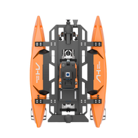 Catamaran professionnel USV Hunter HD Side-scan Sonar AI Navigation autonome OEM 5G/Communication par satellite Dragage portuaire