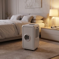Climatiseur portable électrique Airwens 12000 BTU, faible bruit, refroidissement et chauffage, économie d'énergie, télécommande, roues pour un déplacement facile