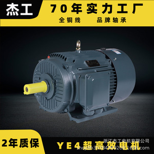 Motor Asíncrono Trifásico Horizontal de Alta Potencia con Núcleo de Cobre YE4, Nivel de Eficiencia Ultra Alto, Motores de CA de Nivel 2 - Product Image 5