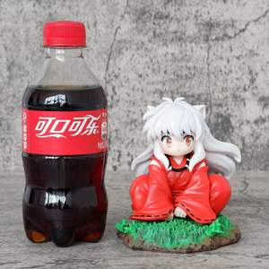 Figurine d'anime <span class=keywords><strong>Inuyasha</strong></span> enfant, nouvelle arrivée, chiot mignon en position assise et accroupie, ornement de bureau, décoration de voiture, jouet tendance, cadeau - Product Image 2