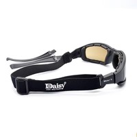 Lunettes de tir et de randonnée pour hommes Daisy X7, lunettes tactiques polarisées, lunettes de soleil, 4 verres, boîte d'origine G0029