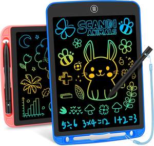 Tableta de escritura LCD para niños, tablero de garabatos reutilizable, tableta de dibujo colorida de 10 pulgadas para niñas, niños pequeños, almohadilla de dibujo Led - Product Image 4