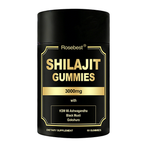 مكملات شيلاجيت الهيمالايا الذهبية الطبيعية النقية بتركيز 3000 ملغ مع الأشواغاندا، متوفرة بالجملة تحت العلامة التجارية الخاصة من روزبيست - Product Image 1