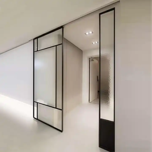 <span class=keywords><strong>Portes</strong></span> coulissantes en verre intérieures <span class=keywords><strong>Bibliothèque</strong></span> à domicile Miroir caché <span class=keywords><strong>Portes</strong></span> coulissantes en aluminium Armoire Cuisine Salon Porte coulissante de balcon - Product Image 1