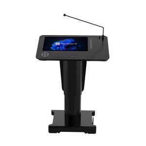 <span class=keywords><strong>Atril</strong></span> eléctrico de altura ajustable IOT micrófono infrarrojo inalámbrico podio profesor universitario <span class=keywords><strong>escritorio</strong></span> de la computadora del habla - Product Image 1