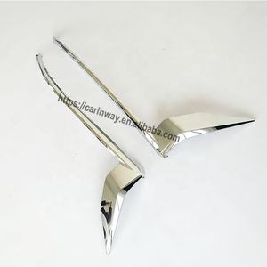 Para Kits de carrocería FJ120, carcasa de faro cromado completo, embellecedor de faro para tira de lámpara delantera FJ150 para Toyota Land Cruiser Prado 2018 - Product Image 1