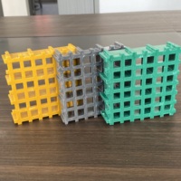 Grille en PRV haute résistance 38x38x25mm durable, très résistante à la corrosion chimique, modèle Yulong YL-FG pour le traitement des eaux usées