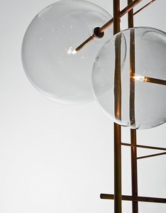 Design moderno su misura globo di vetro Bolle Tela luce pendente per ristorante Hotel centro commerciale - Product Image 5