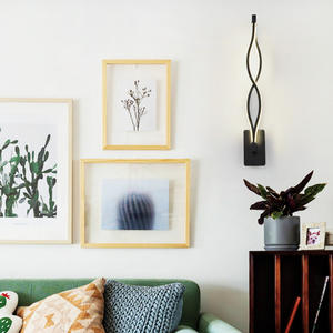 Applique murale LED moderne 16W pour la décoration intérieure de la <span class=keywords><strong>maison</strong></span> en aluminium standard de l'UE en forme de vague avec télécommande lumière de <span class=keywords><strong>guirlande</strong></span> de vacances - Product Image 4