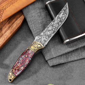 Độ cứng cao 5cr13 thép không gỉ cố định lưỡi dao nhà bếp đặt đồng tip thân thiện với môi tay trái thiết kế 11cm chiều dài lưỡi - Product Image 1