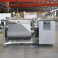 Machine horizontale de mélangeur de cuisson de vide automatique industriel de nourriture de pâte de haricot de confiture de chauffage électrique commercial à haute efficacité