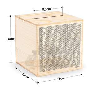 Hucha Digital de Madera de 18 cm para Almacenamiento de Dinero en Efectivo y Monedas, Desafío de Ahorro Doméstico - Product Image 5