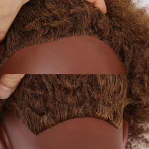Tête de Mannequin Professionnelle 100% Cheveux Humains pour Coiffure Afro, Tressage et Entraînement de Barbier avec Cheveux Naturels - Product Image 6