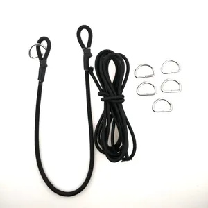 Conjunto de amarração de aço e pvc, venda de fábrica, bungee, cabo de pular, elástico forte, corda de choque, conjunto para baixo