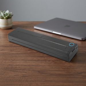 เครื่องพิมพ์ฉลากความร้อนบลูทูธ USB 203DPI รองรับกระดาษกว้าง 210-216 มม. A4 สำหรับพิมพ์ลายสักชั่วคราวและพิมพ์เอกสารแบบพับได้ - Product Image 2