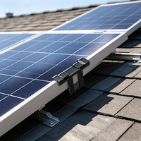 Clip de drainage solaire SECARE en alliage d'aluminium, pince de guidage PV pour panneau solaire, empêche l'accumulation de taches et de saleté, noir