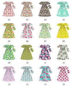 Jolies robes pour filles à motif flamant rose, robes de fête pour enfants, robes maxi d'été pour filles, robes maxi de boutique pour filles, 2-12 ans - Product Image 6