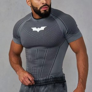 T-<span class=keywords><strong>shirt</strong></span> à manches courtes pour homme, coupe ajustée, séchage rapide, pour le jogging, le sport, la remise en forme et les entraînements de course à pied - Product Image 3