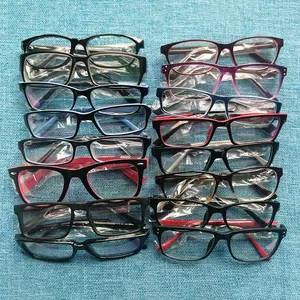 China Factory Wholesale Random Mixed Stock Acetate Optical Frame Glasses Cheap Price TR90 PC CP Spectacle Eyeglasses Frames