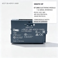 6ES7138-4DF01-0AB0,6ES7 138-4DF01-0AB0 pour Siemens PLC, module d'interface série ET200S, 1 canal SI, RS232/422/485, largeur 15 mm
