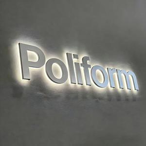 Letrero Luminoso LED 3D con Letras Acrílicas Retroiluminadas, Logotipo Personalizado, Luz Blanca Cálida de 2700K, Fácil Instalación - Product Image 1