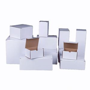 Boîte en carton ondulé blanc pour e-commerce, emballage protecteur en carton ondulé, boîte en papier épaisse à 3 couches, emballage pour envoi postal en kraft - Product Image 1