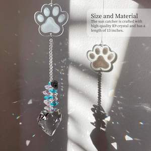 Coffret Cadeau Attrape-Soleil Cœur <span class=keywords><strong>en</strong></span> Cristal Ailes d'Ange – Cadeau Personnalisé <span class=keywords><strong>en</strong></span> Hommage à un Animal de Compagnie avec Carte – <span class=keywords><strong>En</strong></span> Mémoire de son Éclat Éternel - Product Image 2