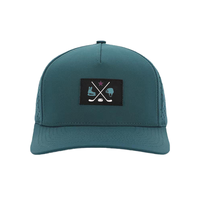 Gorra Trucker de 5 Paneles Personalizada de Terciopelo con Bordado a Mano de Puntos y Lazos, Estilo Deportivo Urbano, Impermeable, para Golf, con Logotipo Tejido